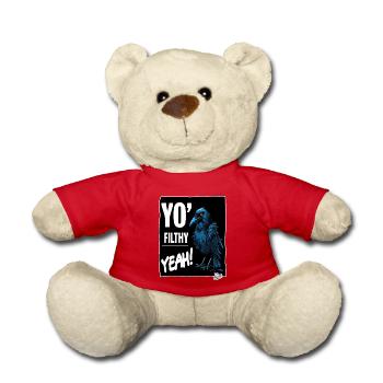 Dirty creepy crow - Teddy Bear - red - Front