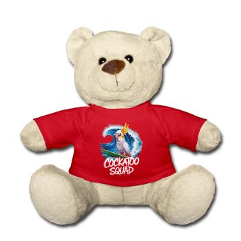 Cockatoo Squad Cooler Style Wellenreiten - Teddy - Rot - Vorne