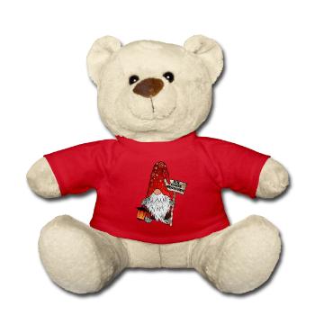 Ich Hasse Menschen Wichtel - Ugly Christmas Gnom - Teddy - Rot - Vorne