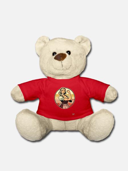 Superstarke Dirndl Magd - Teddy - Rot