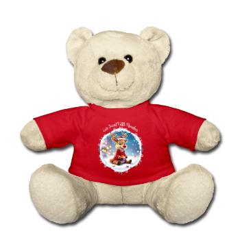 Our Little Cute Reindeer - Teddy Bear - red - Front