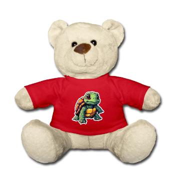 TURTLE - Teddy Bear - red - Front