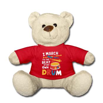 Creative freedom for musicians - Teddy Bear - red - Front