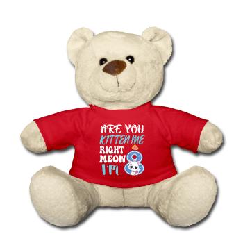 Are You Kitten MEOW - Teddy - Rot - Vorne
