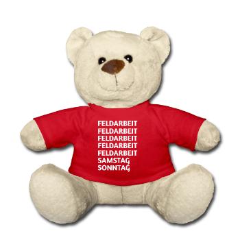 Field work - Teddy Bear - red - Front