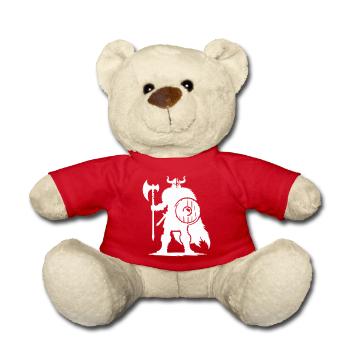 Viking Warrior - Teddy Bear - red - Front