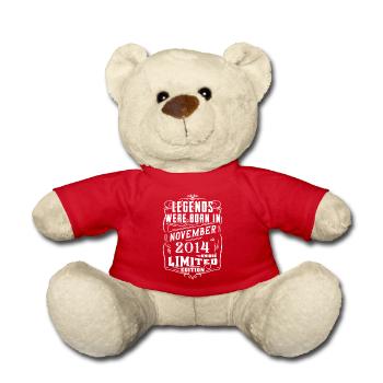 Birthday November 2014 Limited Edition Legend - Teddy Bear - red - Front