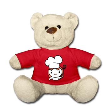 Oiseau Chef Chapeau Canard Délicieux Faim Nourriture Mignon - Nounours - rouge - Devant