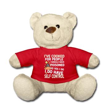 ich habe für Leute gekocht zitat funny - Teddy - Rot - Vorne