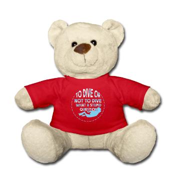 Tauchen Taucher Schnorcheln Sporttaucher - Teddy - Rot - Vorne
