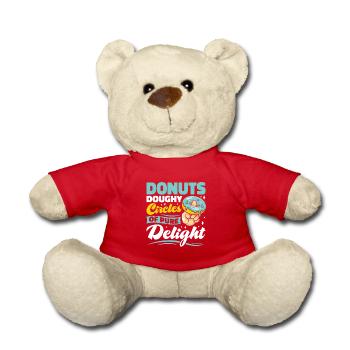 Donut fast food - Teddy Bear - red - Front