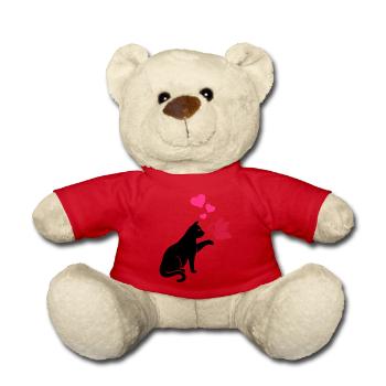 Chat - Nounours - rouge - Devant