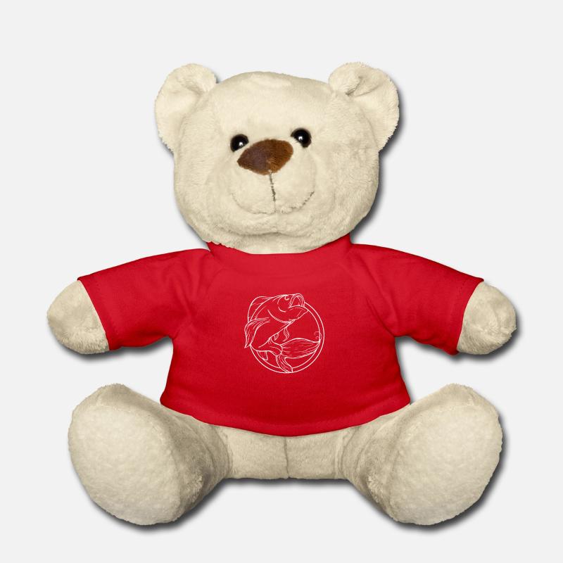 Poisson - Nounours - rouge