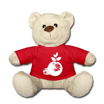 Blüh auf mit Grün - Teddy - Rot - Vorne