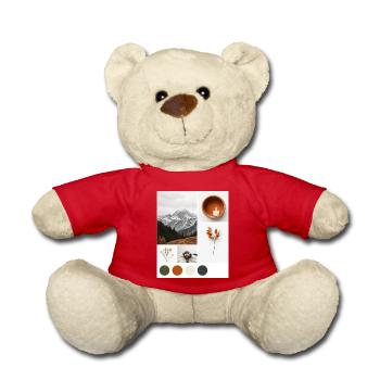 Rest. - Teddy Bear - red - Front