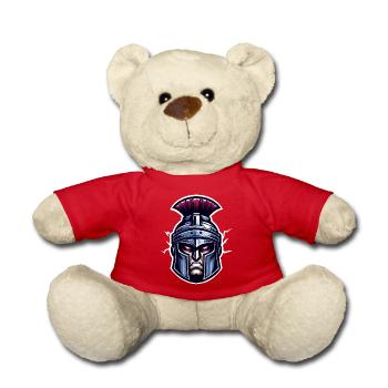 Tête de soldat romain - Nounours - rouge - Devant