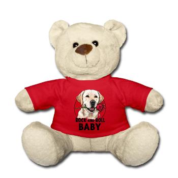Rock And Roll Baby Hund - Teddy - Rot - Vorne