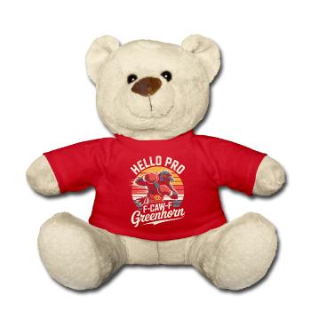 Boxer Crow - Teddy Bear - red - Front