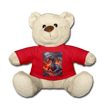Zmey Gorynych, cracheur de feu slave à trois têtes - Nounours - rouge - Devant