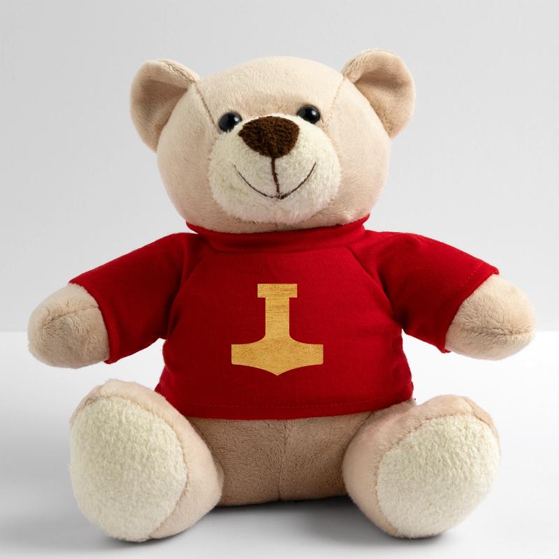 Mjölnir Protective Symbol Mjolnir Thor's Hammer Teddy Bear