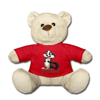 Süßer Kleiner Frechdachs - Teddy - Rot - Vorne