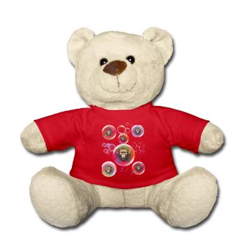 Bulles de Savon Singe - Nounours - rouge - Devant