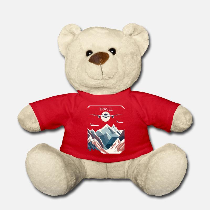 Travel - Teddy Bear - red