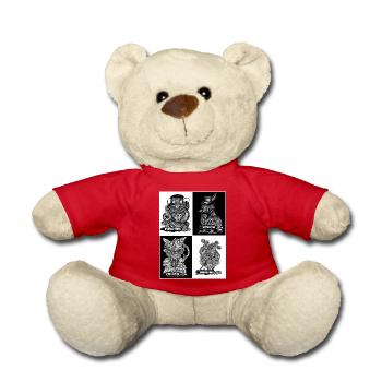 AnimalPunk SteamPunk Horror Nächte - Teddy - Rot - Vorne