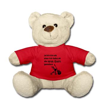 Rollator mit Gitarre - Teddy - Rot - Vorne