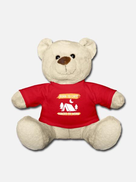 Camping Geschenk Zelten Wohnwagen Camp Wohnmobil - Teddy - Rot