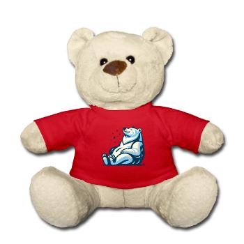 Cool Ice Bear - Teddy Bear - red - Front