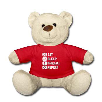 Baseball Player Baseball Baseball Team Baseballer - Teddy Bear - red - Front