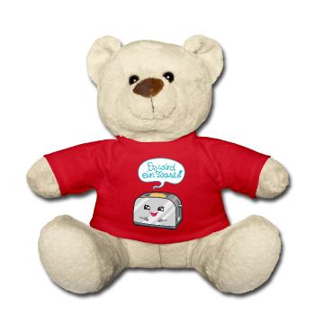 Es wird ein Toast! - Teddy - Rot - Vorne