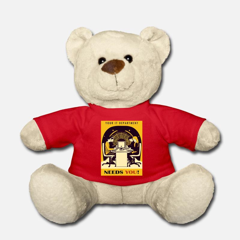 IT department - Teddy Bear - red