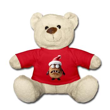 Weihnachtsmann Monster Kartoffel - Teddy - Rot - Vorne