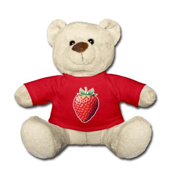 Fraise fruitée - Nounours - rouge - Devant