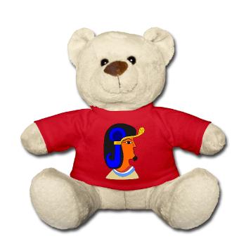 Egyptian Male Portrait - Teddy Bear - red - Front