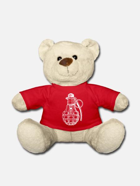 Glühlampe - Teddy - Rot