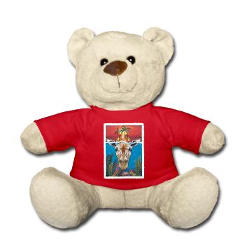 Giraffe unter Wasser 2 - Teddy - Rot - Vorne