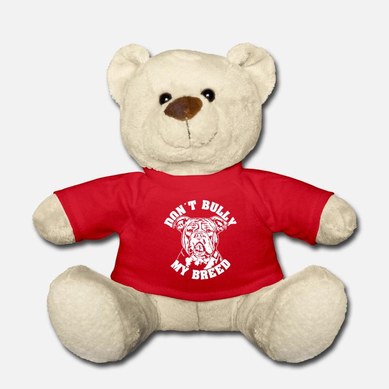 American Bully Dont Bully my Breed Hunde Wilsigns - Teddy - Rot