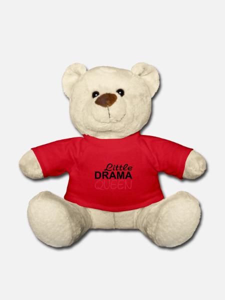 PETITE REINE de DRAME avec la couronne - Nounours - rouge