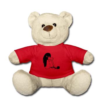 Caught kidnapping girls - Teddy Bear - red - Front
