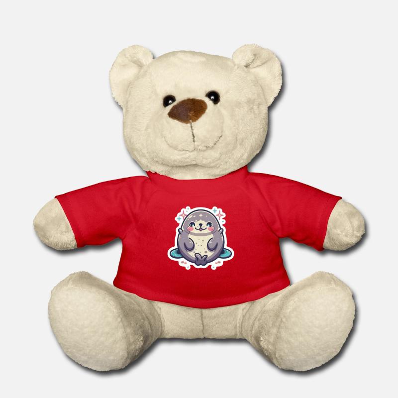 Seal Lover - Teddy Bear - red
