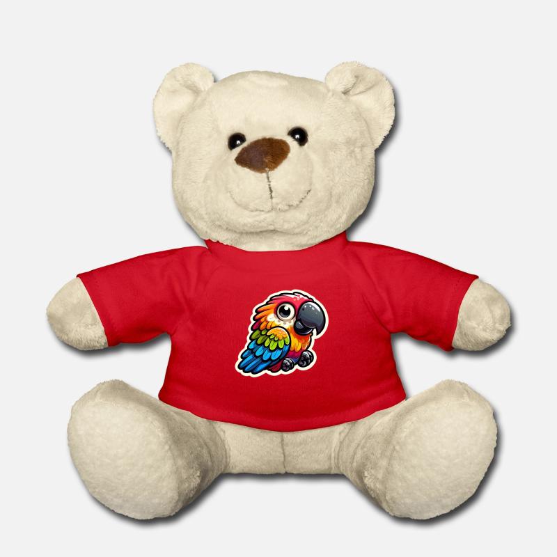 Papagei - Teddy - Rot