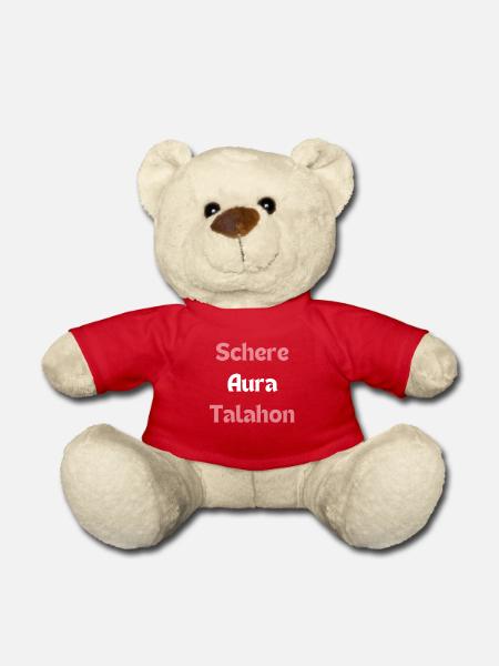 AURA Schere Talahon - Teddy - Rot