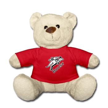 Kangaroo With Jetpack - Boost Design - Teddy Bear - red - Front
