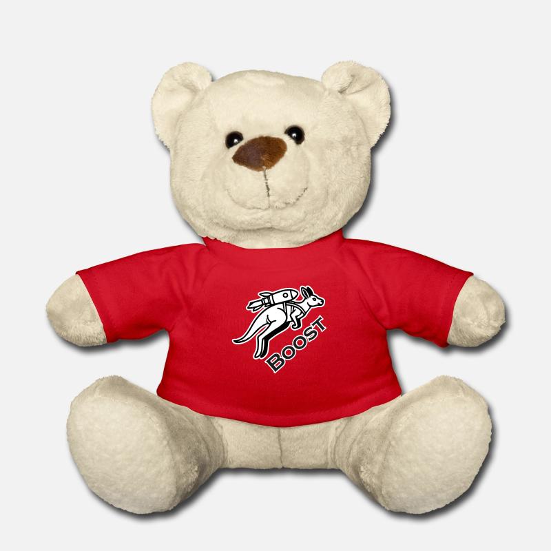 Kangourou avec jetpack - Boost Design - Nounours - rouge