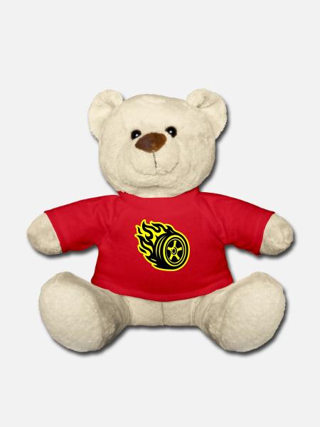 Reifen Flamme Auto - Teddy - Rot