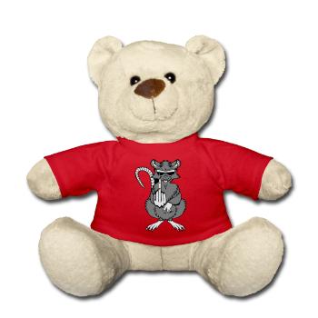 ratte stinkefinger witzig cool sonnenbrille - Teddy - Rot - Vorne