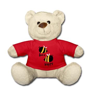 Bee Happy - Nounours - rouge - Devant